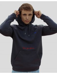 Felpa con cappuccio logo A76 lato cuore