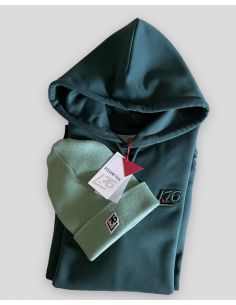 Felpa con cappuccio logo ricamato in 3D lato cuore 2