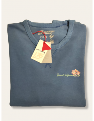 Felpa vintage con triangolo a coste e stampa DWB