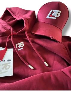 Felpa con cappuccio logo A76 centro del collo 2