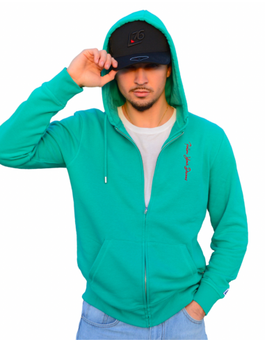 Felpa UNISEX con ZIP logo lato cuore Follow...