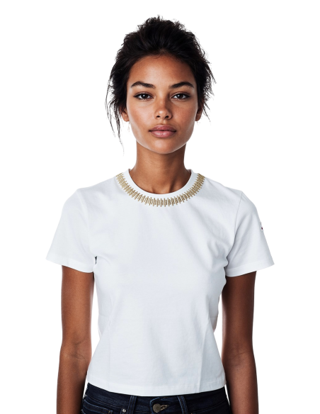 T-shirt donna con Passamaneria