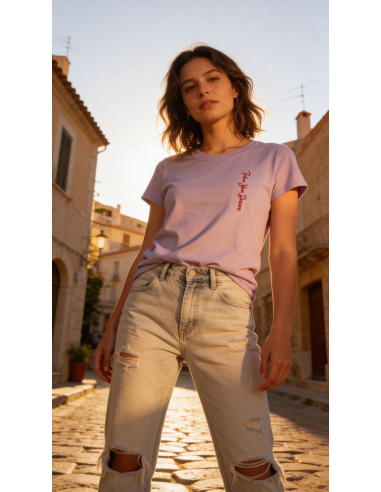 FYD women's t-shirt with heart side