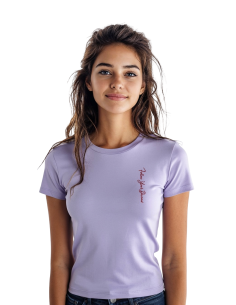 FYD women's t-shirt with heart side