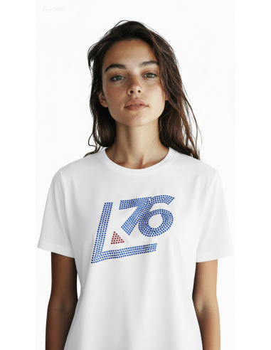 Maglia oversize  Logo A76 in Strass naturali