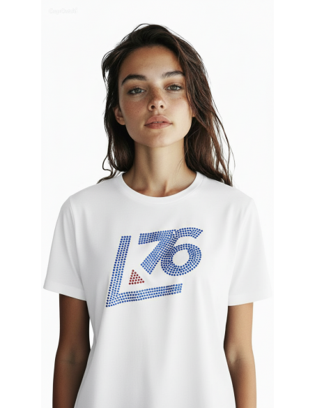 Maglia oversize  Logo A76 in Strass naturali
