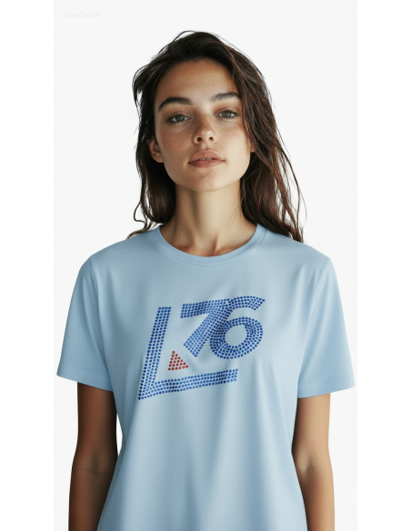 Maglia oversize  Logo A76 in Strass naturali
