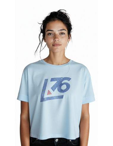 Maglia manica Larga Logo A76 Strass Cristallo