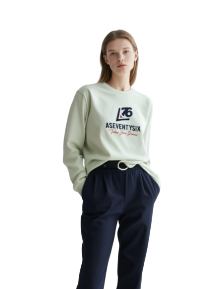 Felpa UNISEX con logo ricamato (Garzata)
