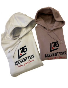 Felpa con cappuccio logo A76 2