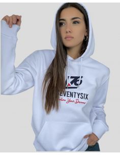 Felpa con cappuccio logo A76 2