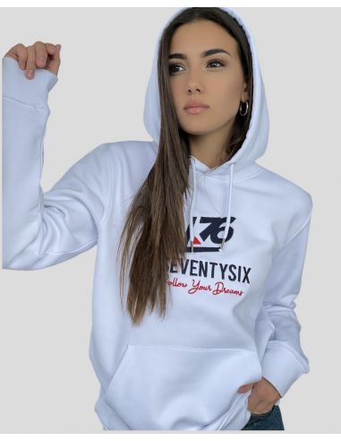 Felpa con cappuccio logo A76