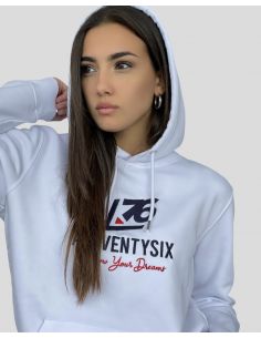 Felpa con cappuccio logo A76