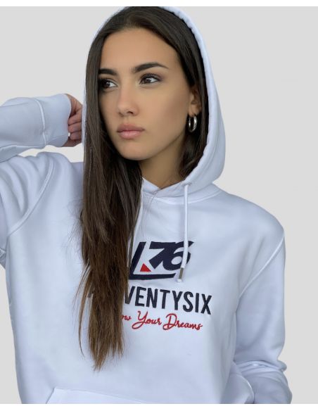 Felpa con cappuccio logo A76